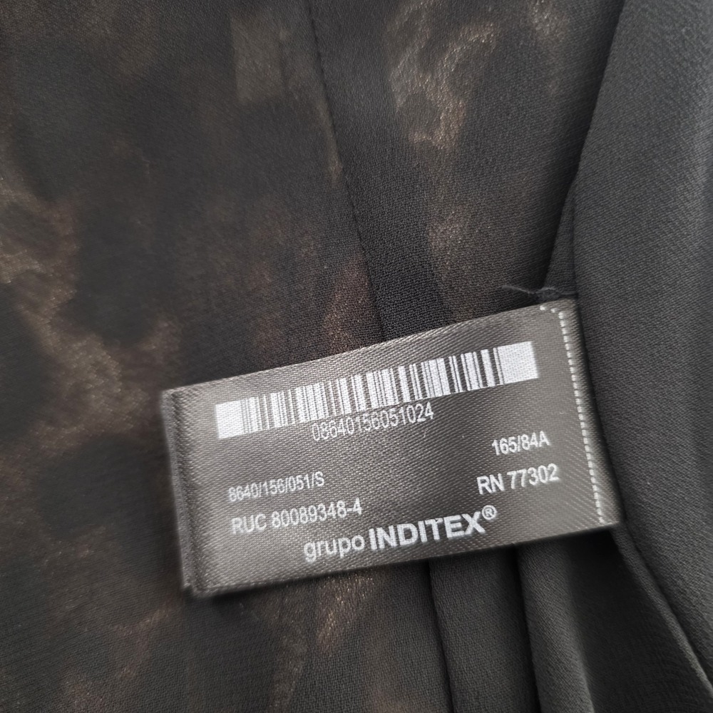 ZARA WOMAN  ANIMAL PRINT JACQUARD BLAZER ZW COLLECTION LEOPARD SIZE SMALL - Picture 11 of 12